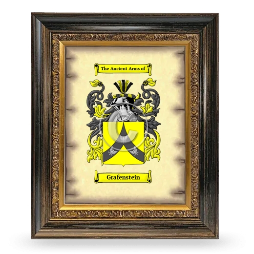 Grafenstein Coat of Arms Framed - Heirloom