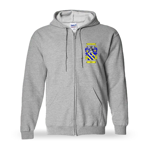 Grön Unisex Coat of Arms Zip Sweatshirt