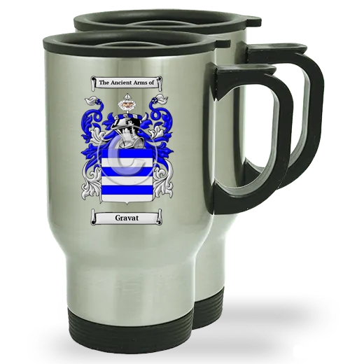 Gravat Pair of Steel Travel Mugs