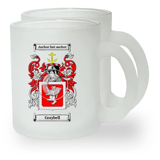 Graybell Pair of Frosted Glass Mugs