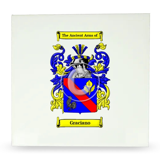 Graciano Large Ceramic Tile with Coat of Arms