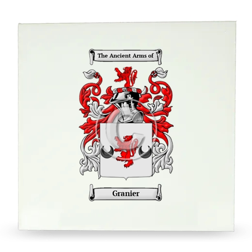 Granier Large Ceramic Tile with Coat of Arms