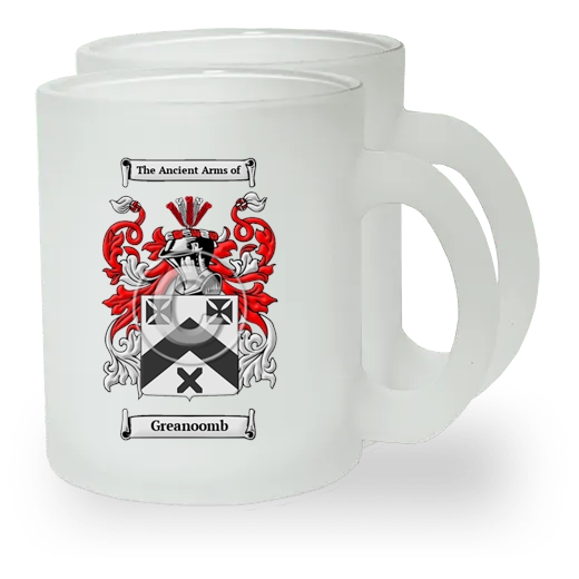 Greanoomb Pair of Frosted Glass Mugs