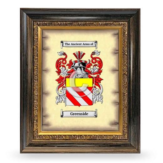 Greenside Coat of Arms Framed - Heirloom