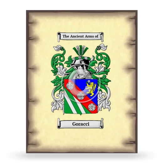 Goracci Coat of Arms Print