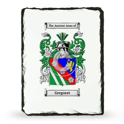 Gregorat Coat of Arms Slate