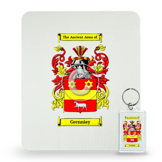 Grenniay Mouse Pad and Keychain Combo Package