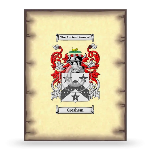 Greshem Coat of Arms Print