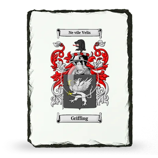 Griffing Coat of Arms Slate