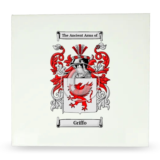 Griffo Large Ceramic Tile with Coat of Arms