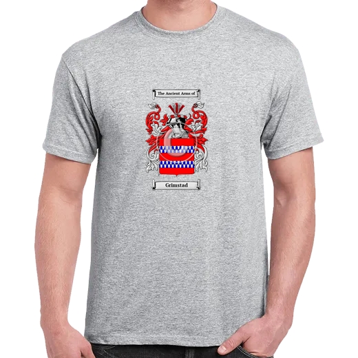 Grimstad Grey Coat of Arms T-Shirt