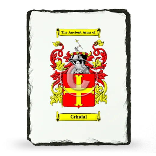 Grindal Coat of Arms Slate