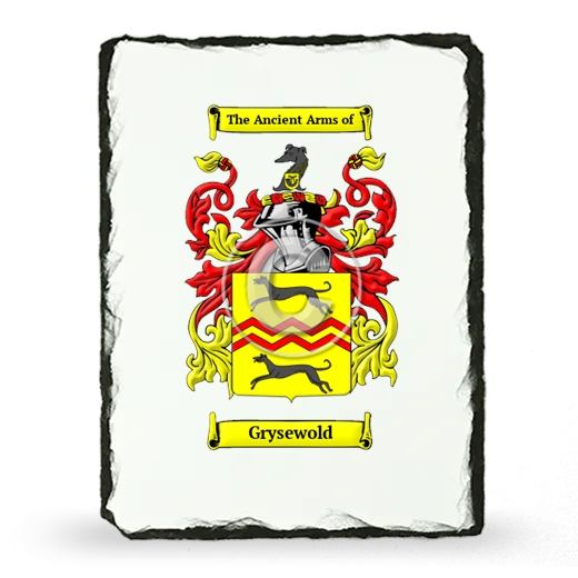 Grysewold Coat of Arms Slate