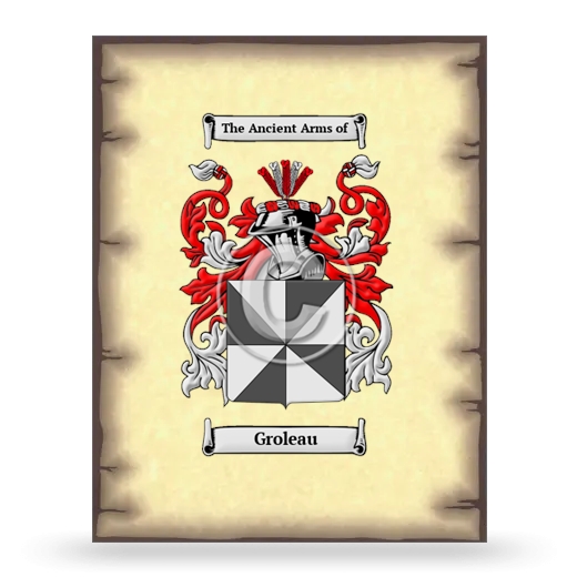 Groleau Coat of Arms Print
