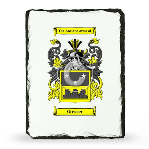 Gresser Coat of Arms Slate