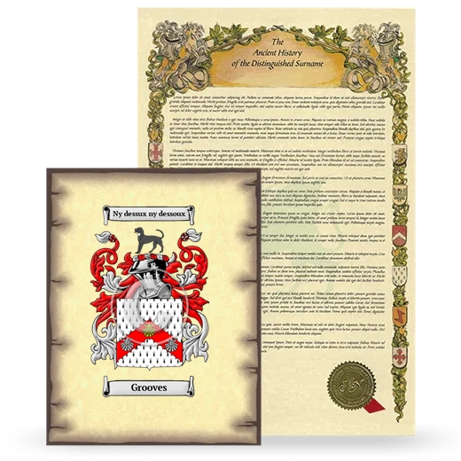 Grooves Coat of Arms and Surname History Package
