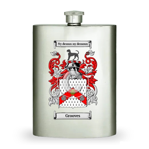 Grooves Stainless Steel Hip Flask