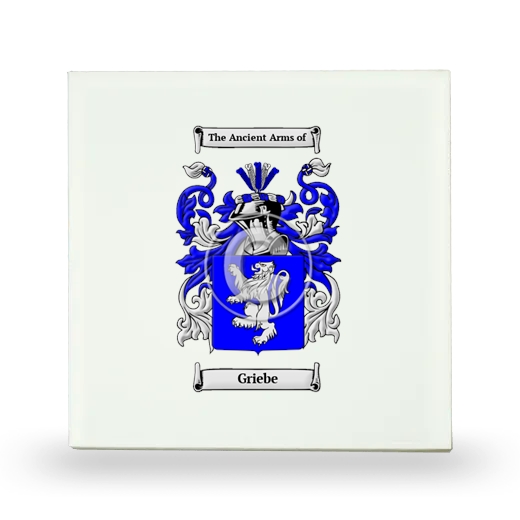 Griebe Small Ceramic Tile with Coat of Arms