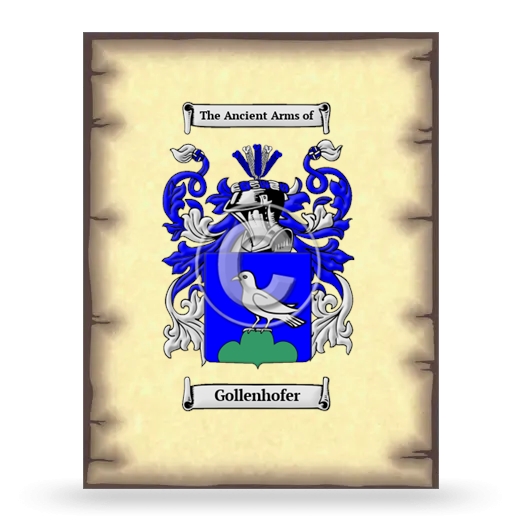 Gollenhofer Coat of Arms Print