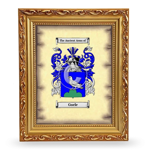 Guele Coat of Arms Framed - Gold