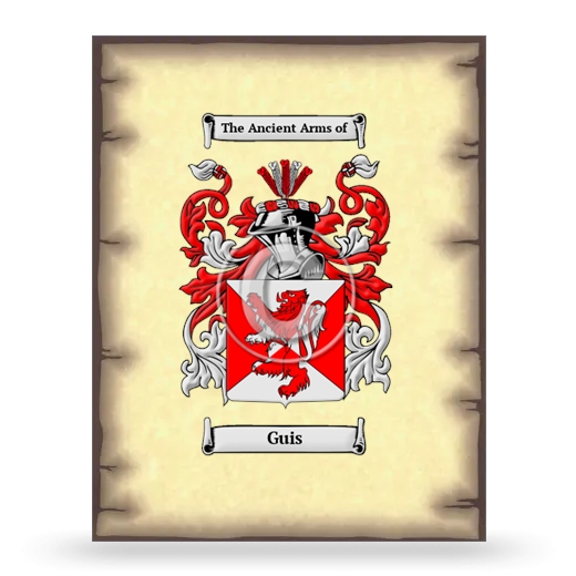 Guis Coat of Arms Print