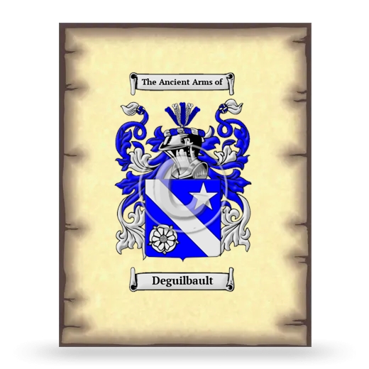 Deguilbault Coat of Arms Print