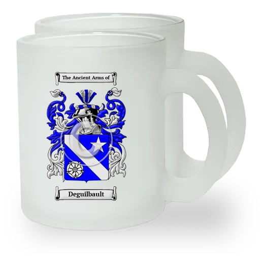 Deguilbault Pair of Frosted Glass Mugs