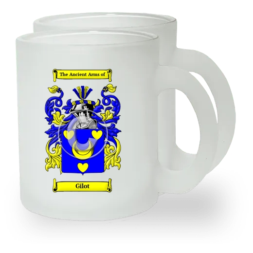 Gilot Pair of Frosted Glass Mugs