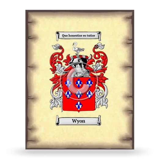 Wyon Coat of Arms Print