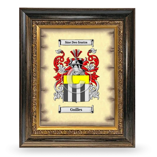 Guilles Coat of Arms Framed - Heirloom