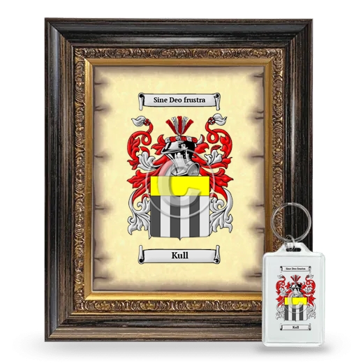 Kull Framed Coat of Arms and Keychain - Heirloom