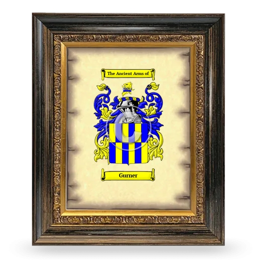 Gurner Coat of Arms Framed - Heirloom