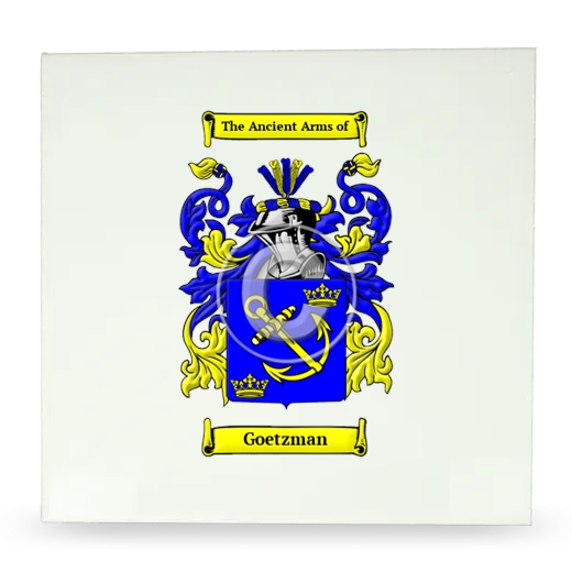 Goetzman Large Ceramic Tile with Coat of Arms