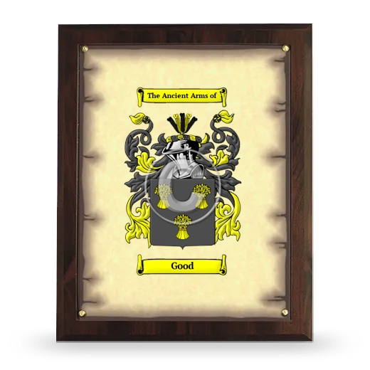 Good Coat of Arms Plaque