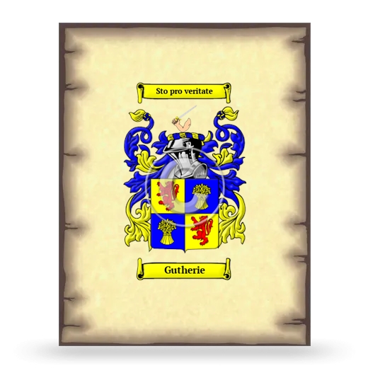 Gutherie Coat of Arms Print