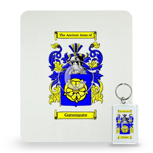 Gutermute Mouse Pad and Keychain Combo Package