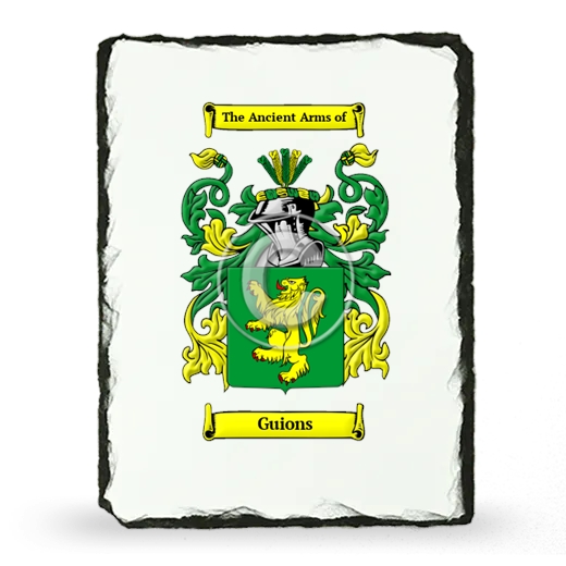 Guions Coat of Arms Slate