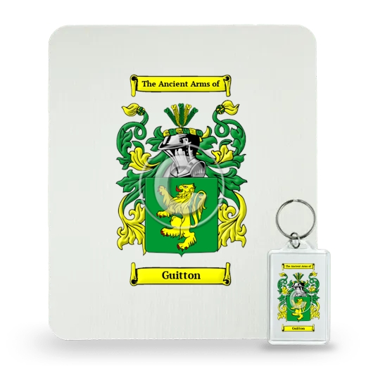 Guitton Mouse Pad and Keychain Combo Package