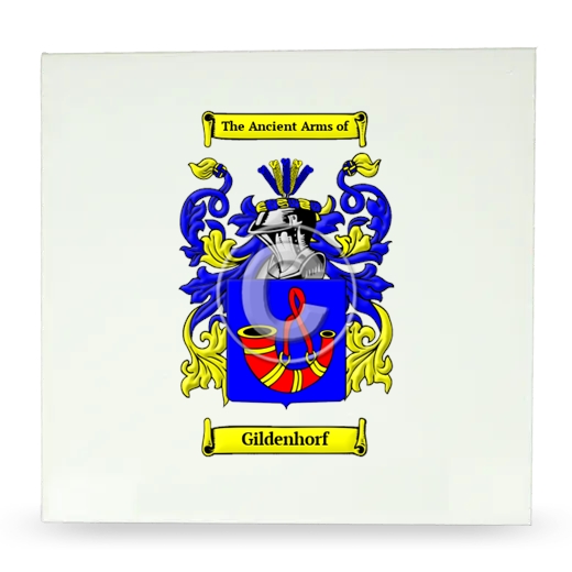 Gildenhorf Large Ceramic Tile with Coat of Arms