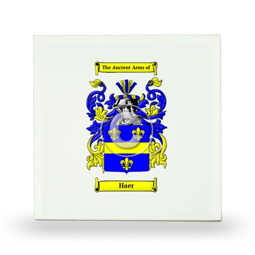 Haer Small Ceramic Tile with Coat of Arms