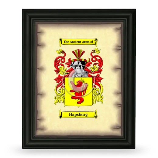 Hapsburg Coat of Arms Framed - Black
