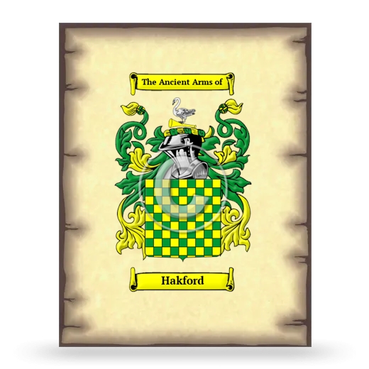 Hakford Coat of Arms Print