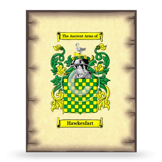 Hawkesfart Coat of Arms Print