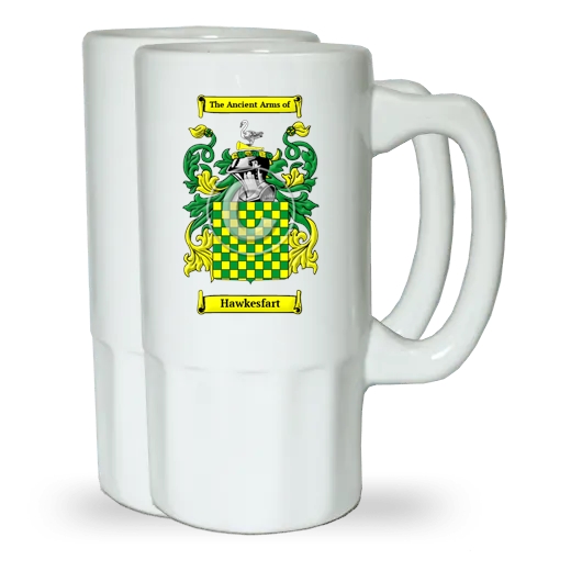 Hawkesfart Pair of Beer Steins