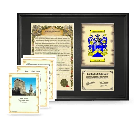 Adderslay Framed History And Complete History- Black