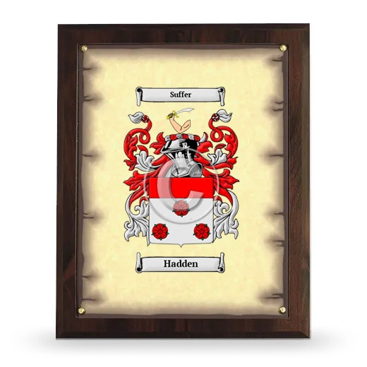 Hadden Coat of Arms Plaque