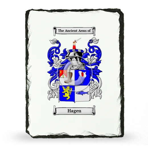 Hagen Coat of Arms Slate