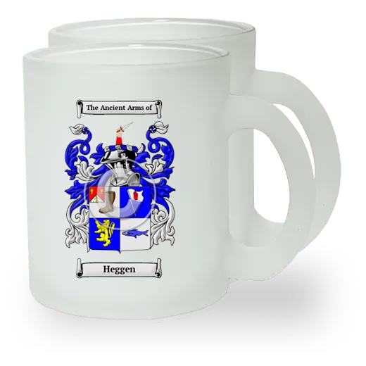 Heggen Pair of Frosted Glass Mugs