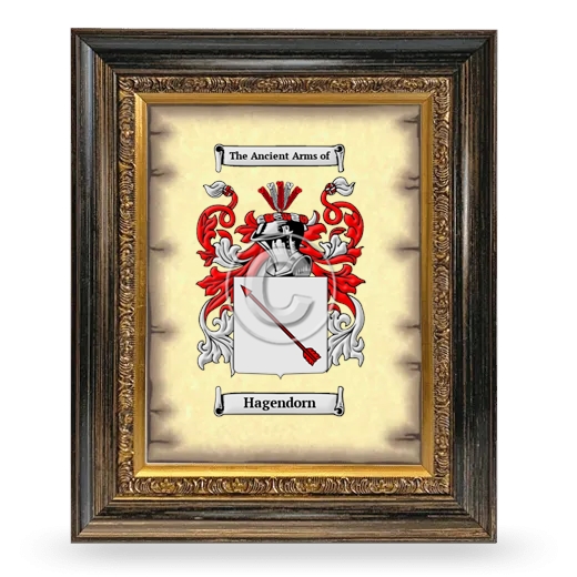 Hagendorn Coat of Arms Framed - Heirloom