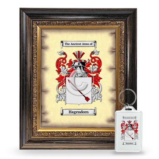 Hagendorn Framed Coat of Arms and Keychain - Heirloom